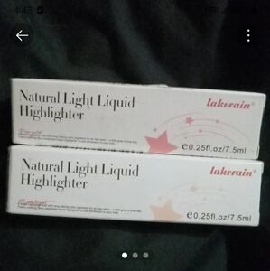 Set of 2 lakerain highlighters rose gold and Moonlight shades are shown on photo